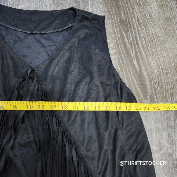Faux Suede Fringe Vest - Picture 4 of 6